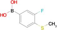 (3-Fluoro-4-(methylthio)phenyl)boronic acid