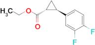 Cyclopropanecarboxylic acid, 2-(3,4-difluorophenyl)-, ethyl ester, (1R,2R)-