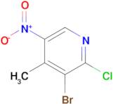 3-Bromo-2-chloro-4-methyl-5-nitropyridine