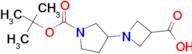 1-(1-(tert-Butoxycarbonyl)pyrrolidin-3-yl)azetidine-3-carboxylic acid