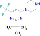 2-(tert-Butyl)-4-(piperazin-1-yl)-6-(trifluoromethyl)pyrimidine