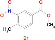 3-Bromo-4-methyl-5-nitro-benzoic acid methyl ester