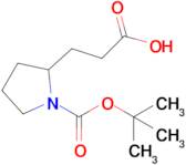 rac 3-(1-Boc-pyrrolidin-2-yl)-propionic acid