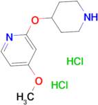 4-Methoxy-2-(piperidin-4-yloxy)pyridinedihydrochloride