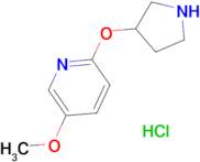 5-Methoxy-2-(pyrrolidin-3-yloxy)pyridinehydrochloride