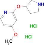 4-Methoxy-2-(pyrrolidin-3-yloxy)pyridinedihydrochloride