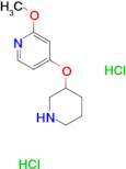 2-Methoxy-4-(piperidin-3-yloxy)pyridinedihydrochloride