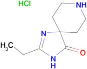 2-Ethyl-1,3,8-triazaspiro[4.5]dec-1-en-4-one hydrochloride