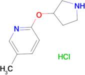 5-Methyl-2-(pyrrolidin-3-yloxy)pyridinehydrochloride