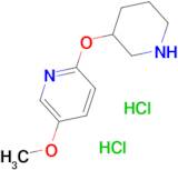 5-Methoxy-2-(piperidin-3-yloxy)pyridinedihydrochloride