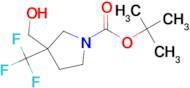 1-BOC-3-(HYDROXYMETHYL)-3-(TRIFLUOROMETHYL)PYRROLIDINE