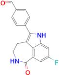 4-(8-FLUORO-6-OXO-3,4,5,6-TETRAHYDRO-1H-AZEPINO[5,4,3-CD]INDOL-2-YL)BENZALDEHYDE