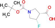 Cis-1-(tert-butoxycarbonyl)-4-fluoropyrrolidine-3-carboxylic acid