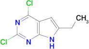 2,4-DICHLORO-6-ETHYL-7HPYRROLO[2,3-D]PYRIMIDINE