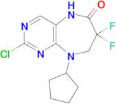 2-CHLORO-9-CYCLOPENTYL-7,7-DIFLUORO-8,9-DIHYDRO-5H-PYRIMIDO[4,5-B][1,4]DIAZEPIN-6(7H)-ONE