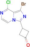 3-(1-BROMO-8-CHLOROIMIDAZO[1,5-A]PYRAZIN-3-YL)CYCLOBUTANONE