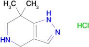 7,7-DIMETHYL-4,5,6,7-TETRAHYDRO-2H-PYRAZOLO[4,3-C]PYRIDINE HCL