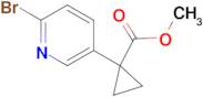 METHYL 1-(6-BROMOPYRIDIN-3-YL)CYCLOPROPANECARBOXYLATE