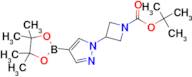 TERT-BUTYL 3-(4-(4,4,5,5-TETRAMETHYL-1,3,2-DIOXABOROLAN-2-YL)-1H-PYRAZOL-1-YL)AZETIDINE-1-CARBOXYL…