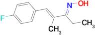 1-PENTEN-3-ONE, 1-(4-FLUOROPHENYL)-2-METHYL-, OXIME