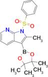 2-METHYL-1-(PHENYLSULFONYL)-3-(4,4,5,5-TETRAMETHYL-1,3,2-DIOXABOROLAN-2-YL)-1H-PYRROLO[2,3-B]PYRIDINE