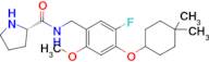 (S)-N-(4-((4,4-DIMETHYLCYCLOHEXYL)OXY)-5-FLUORO-2-METHOXYBENZYL)PYRROLIDINE-2-CARBOXAMIDE