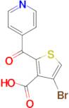 4-BROMO-2-(4-PYRIDINYLCARBONYL)-3-THIOPHENECARBOXYLIC ACID