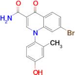 7-BROMO-1-(4-HYDROXY-2-METHYLPHENYL)-4-OXO-1,4-DIHYDROQUINOLINE-3-CARBOXAMIDE