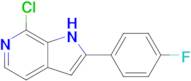 7-CHLORO-2-(4-FLUOROPHENYL)-1H-PYRROLO[2,3-C]PYRIDINE