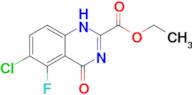 2-QUINAZOLINECARBOXYLIC ACID, 6-CHLORO-5-FLUORO-3,4-DIHYDRO-4-OXO-, ETHYL ESTER