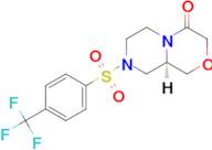 (R)-8-((4-(TRIFLUOROMETHYL)PHENYL)SULFONYL)HEXAHYDROPYRAZINO[2,1-C][1,4]OXAZIN-4(3H)-ONE