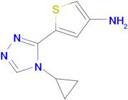 5-(4-CYCLOPROPYL-4H-1,2,4-TRIAZOL-3-YL)THIOPHEN-3-AMINE
