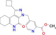 METHYL 4-((1-CYCLOBUTYL-4-OXO-4,5,6,7,8,9-HEXAHYDRO-3H-PYRAZOLO[3,4-C]QUINOLIN-3-YL)METHYL)PICOL...