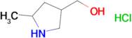 (5-METHYLPYRROLIDIN-3-YL)METHANOL HCL