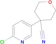 4-(6-CHLOROPYRIDIN-3-YL)TETRAHYDRO-2H-PYRAN-4-CARBONITRILE