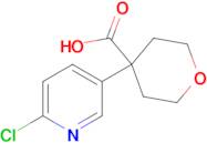 4-(6-CHLOROPYRIDIN-3-YL)TETRAHYDRO-2H-PYRAN-4-CARBOXYLIC ACID