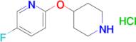 5-FLUORO-2-(PIPERIDIN-4-YLOXY)PYRIDINE HCL