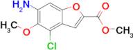 METHYL 6-AMINO-4-CHLORO-5-METHOXYBENZOFURAN-2-CARBOXYLATE