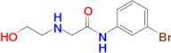 2-(2-HYDROXYETHYLAMINO)-N-(3-BROMOPHENYL)ACETAMIDE