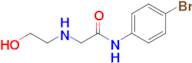 2-(2-HYDROXYETHYLAMINO)-N-(4-BROMOPHENYL)ACETAMIDE