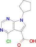 4-CHLORO-7-CYCLOPENTYL-7H-PYRROLO[2,3-D] PYRIMIDINE-5-CARBOXYLIC ACID
