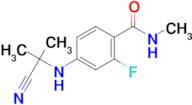 4-(2-CYANOPROPAN-2-YLAMINO)-2-FLUORO-N-METHYLBENZAMIDE