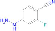 2-Fluoro-4-hydrazinylbenzonitrile