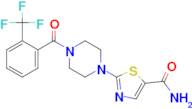 2-(4-(2-(Trifluoromethyl)benzoyl)piperazin-1-yl)thiazole-5-carboxamide