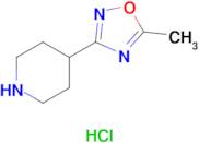5-Methyl-3-(piperidin-4-yl)-1,2,4-oxadiazole hydrochloride