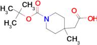 2-(1-(tert-Butoxycarbonyl)-4-methylpiperidin-4-yl)acetic acid