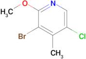 3-Bromo-5-chloro-2-methoxy-4-methylpyridine