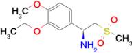 (S)-1-(3-Ethoxy-4-methoxyphenyl)-2-(methylsulfonyl)ethanamine