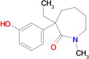 3-Ethyl-3-(3-hydroxyphenyl)-1-methylazepan-2-one