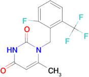 1-(2-Fluoro-6-(trifluoromethyl)benzyl)-6-methylpyrimidine-2,4(1H,3H)-dione